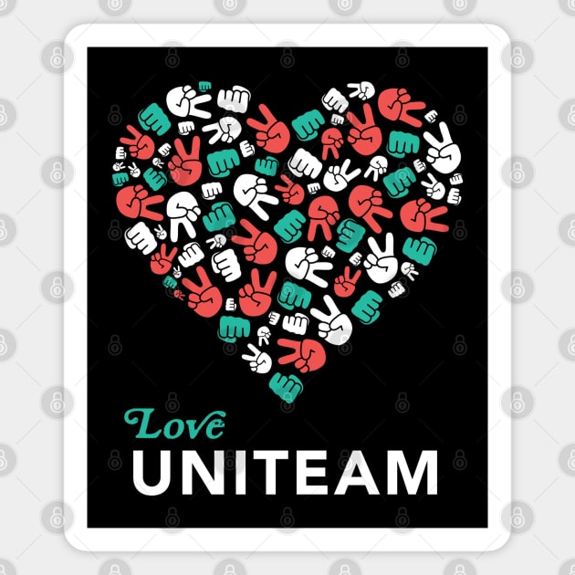 Love BBM Sara Uniteam Philippines Solid Supporters Magnet by teeleoshirts